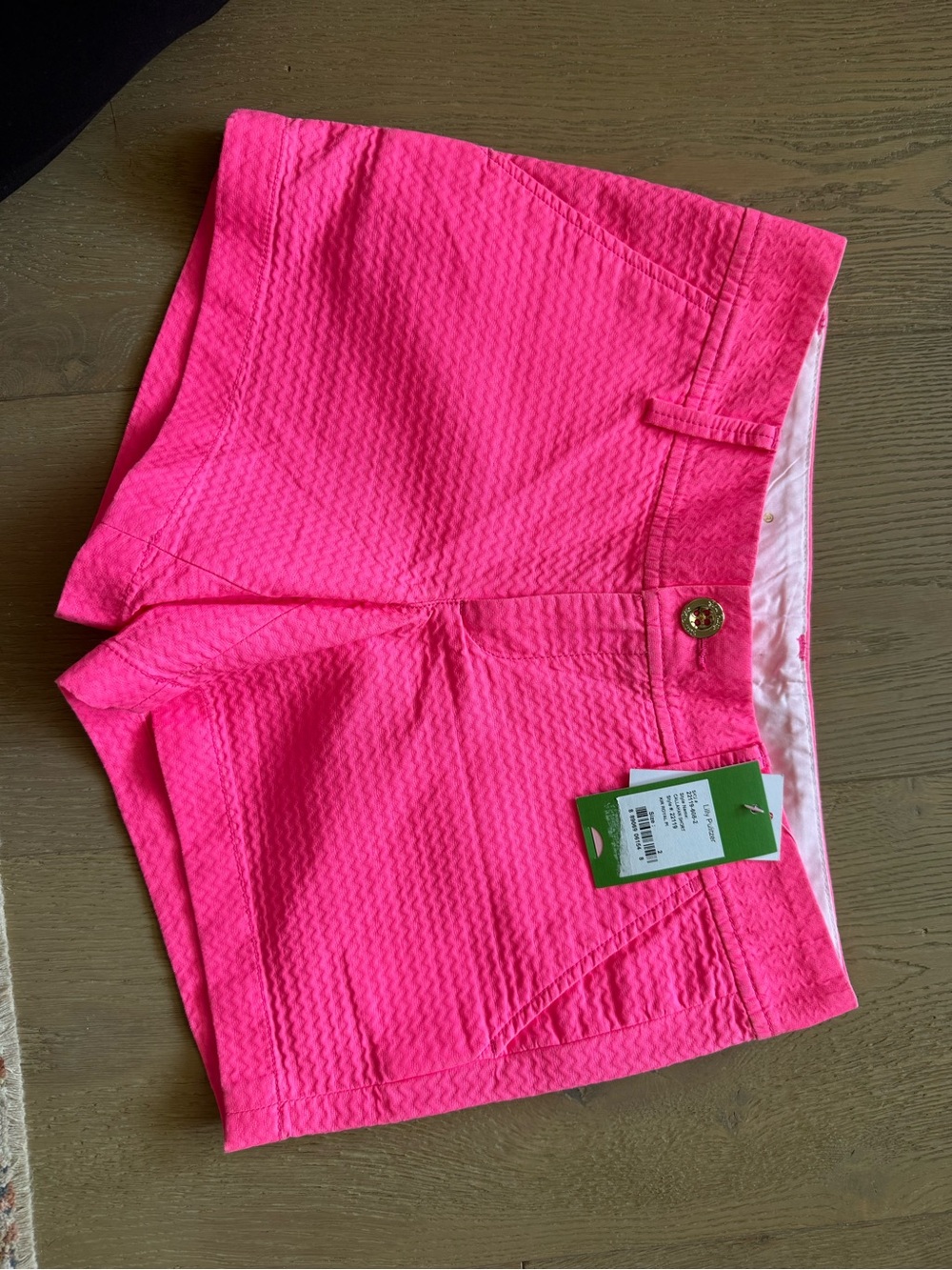 Lilly Pulitzer Kir Royal Neon Pink Textured callahan shorts NWT